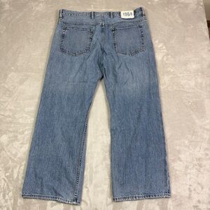 Gap 1969 Jeans Men's 38x30 Blue Cotton Denim Straight Leg Loose Workwear Travel